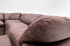 2 Cube Loveseat in Roasted Chestnut Vegan Leather-Soulfa Home